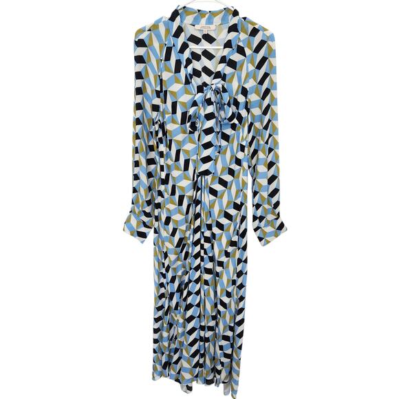 Dorothee Schumacher‎ Graphic Volumes Printed Midi Dress 2 Cocktail Wedding Party - Picture 2 of 10